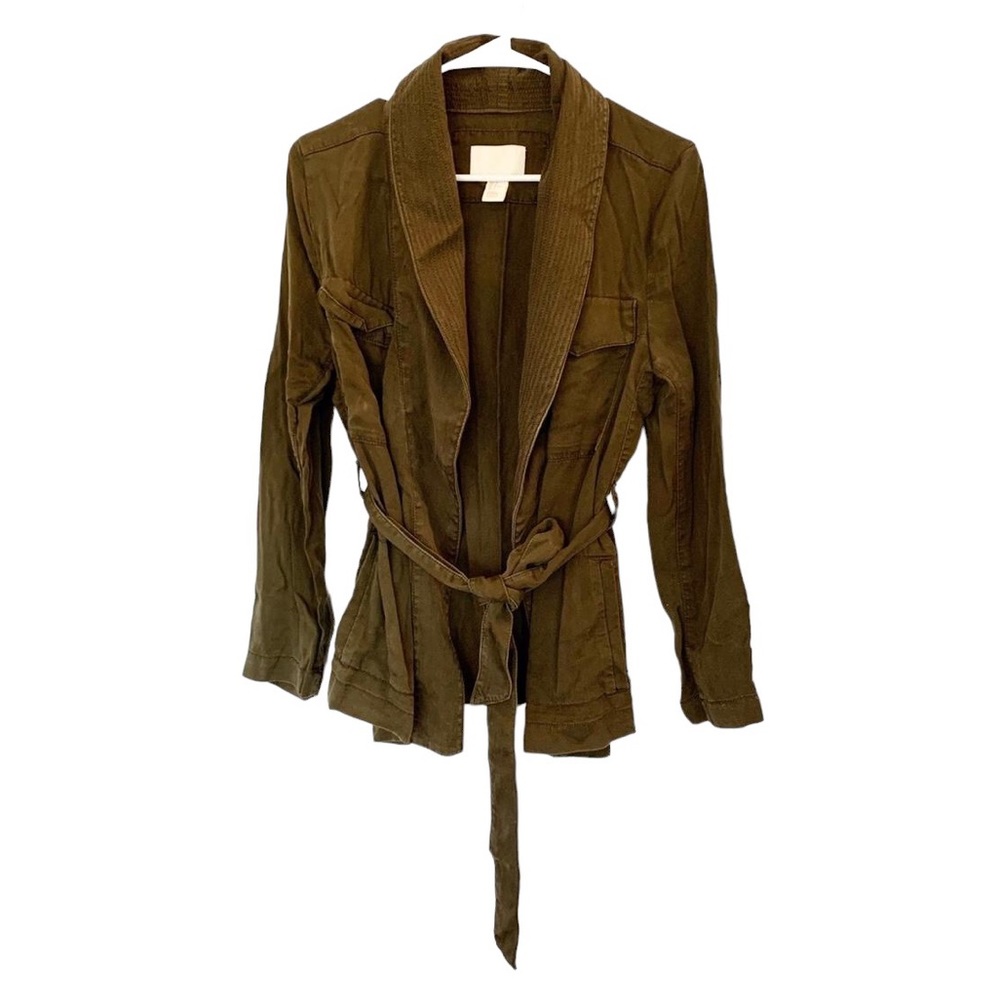 H&M Olive Green Wrap Blazer